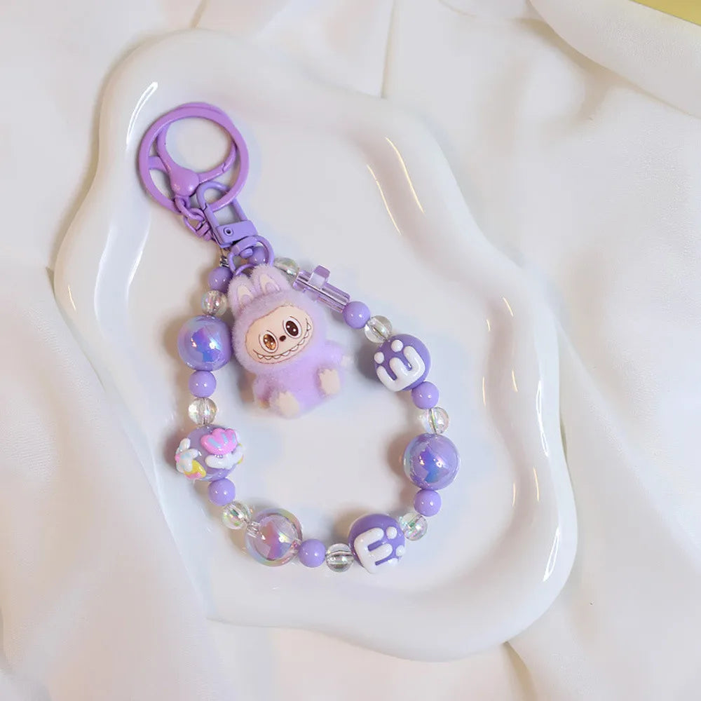 Cute Cartoon Labubu Doll Keychain
