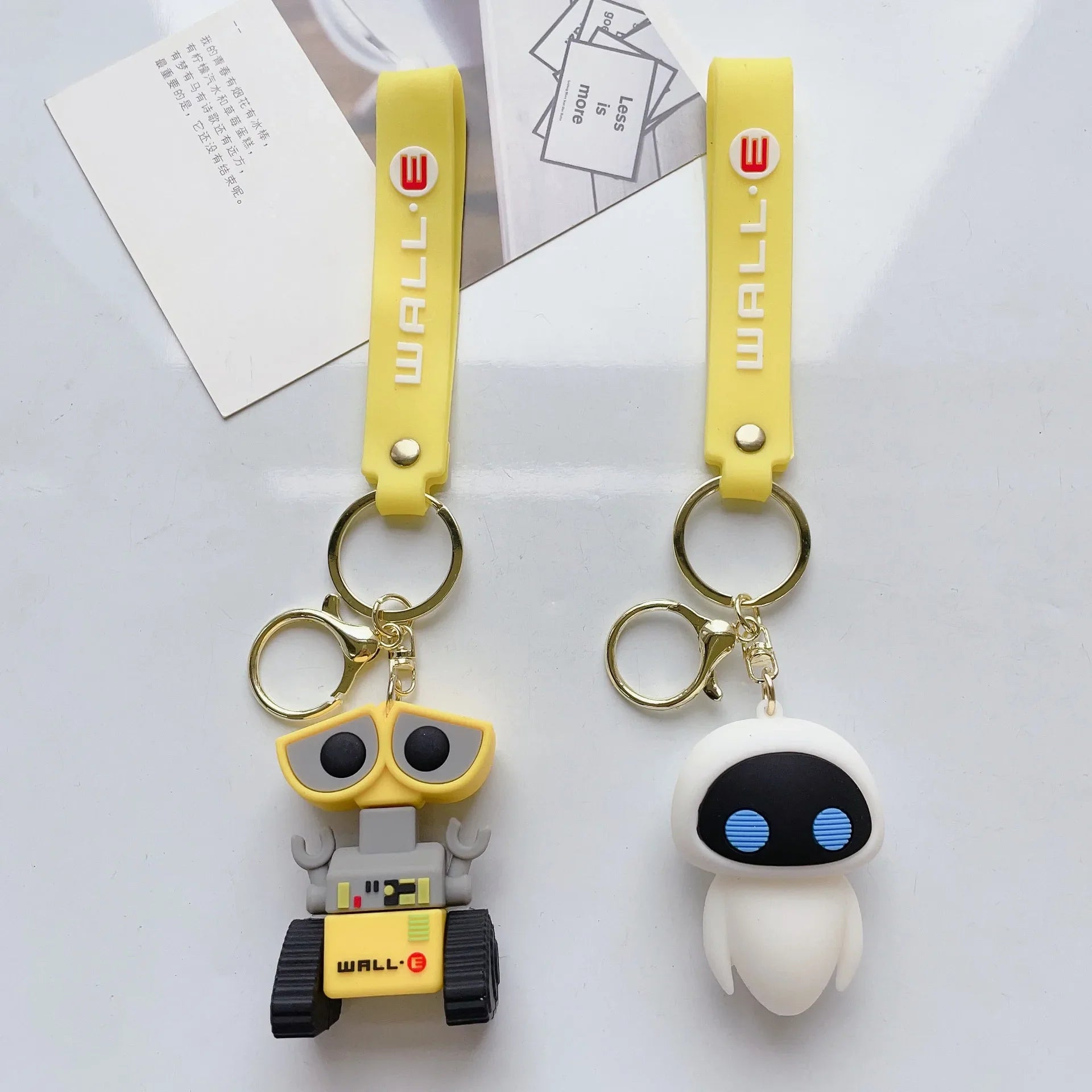 Wall-E &amp; Eve Keychains