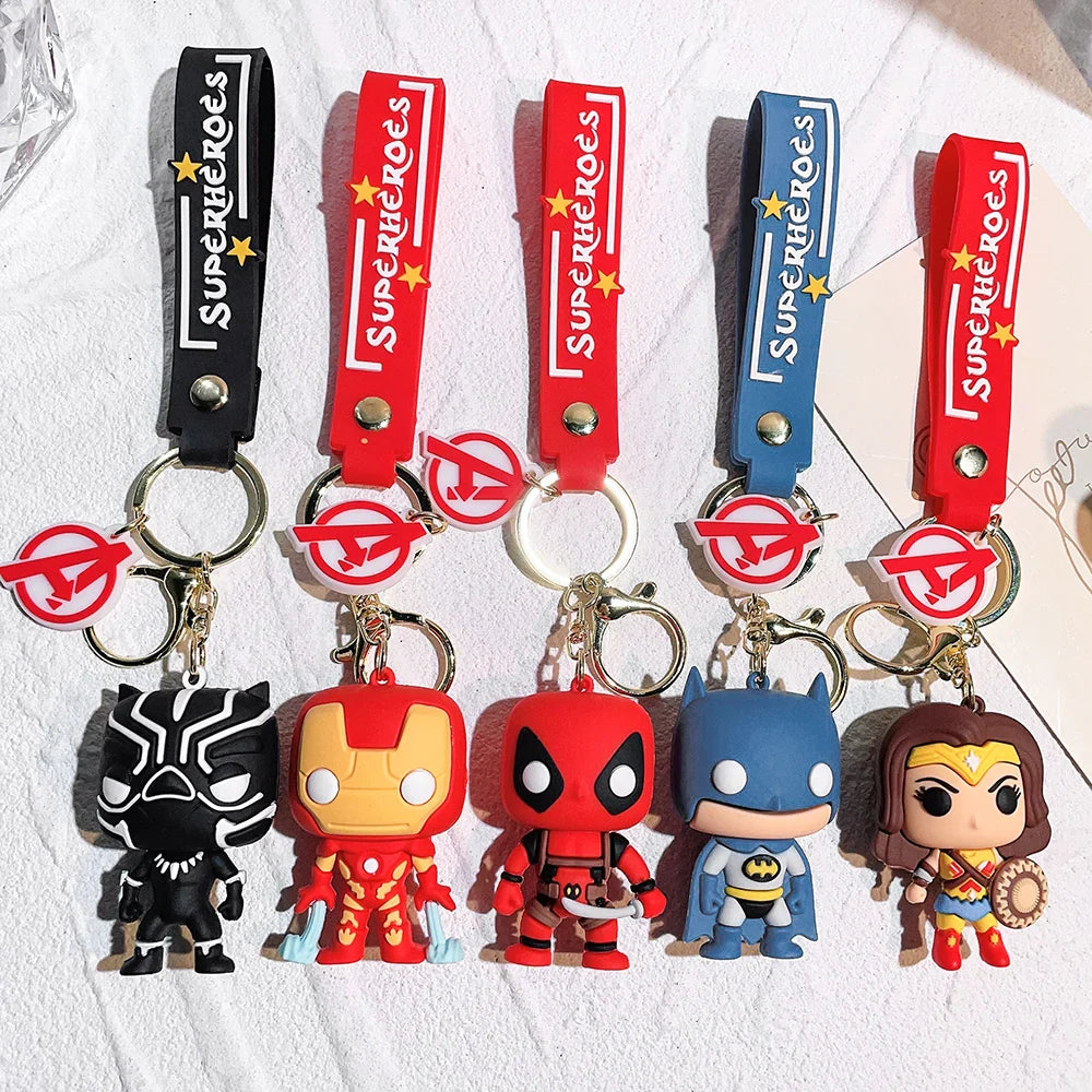 Marvel Superhero Silicone Keychains