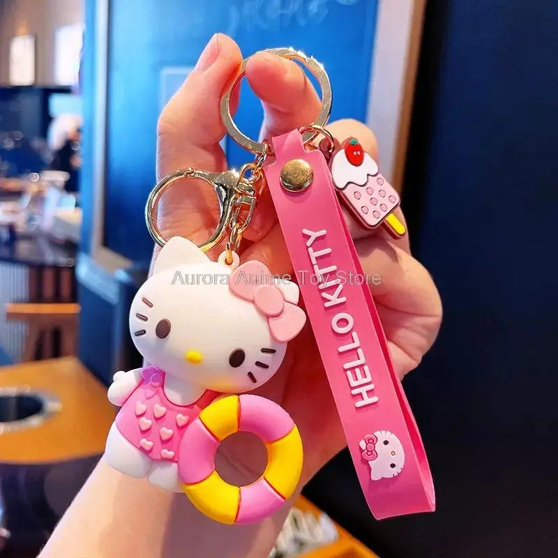 Sanrio Hello Kitty and Cinnamoroll Keychains