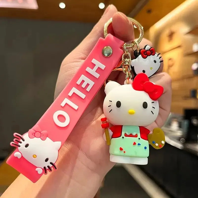 Sanrio Hello Kitty and Cinnamoroll Keychains