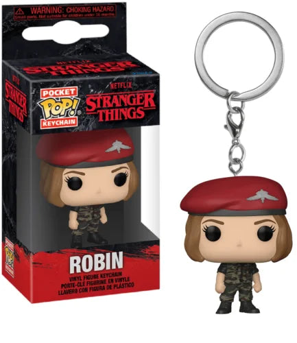 Funko POP NEW Arrive  Keychain ELEVEN Demogorgon DUSTIN Barb Steve Robin  Keychain Toy Vinyl Figure Model Kid Toys