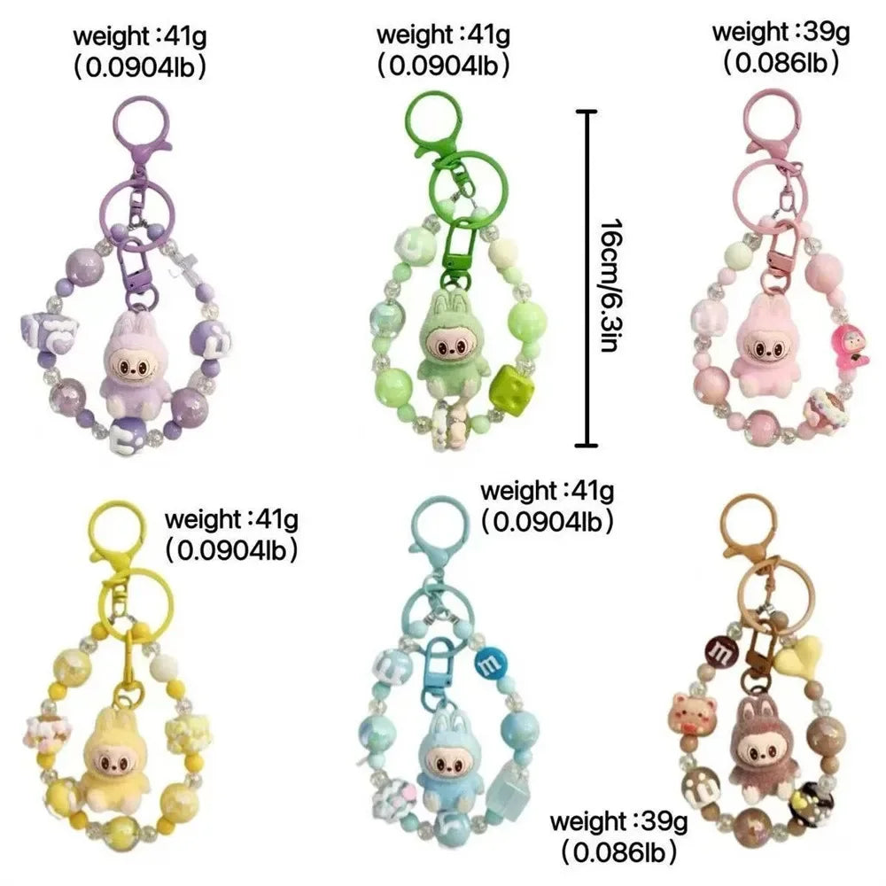 Cute Cartoon Labubu Doll Keychain