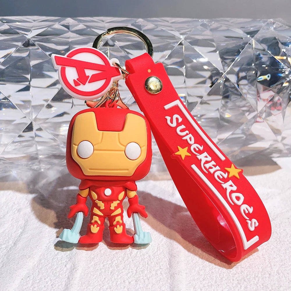 Marvel Superhero Silicone Keychains